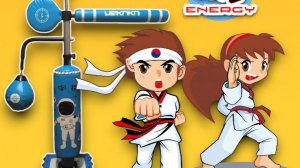 Боксерский детский тренажер напольный на стойке FIGHT ENERGY