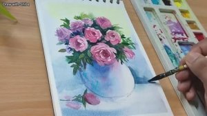 Мастер‑класс по акварельной живописи: изображение цветов