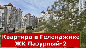 БОЛЬШАЯ однокомнатная КВАРТИРА с РЕМОНТОМ в ЖК Лазурный-2 #Курорт#Обзор#Геленджик#Квартира