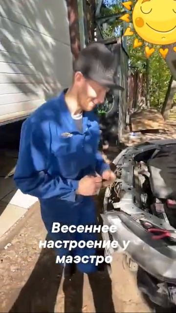 Весной душа у механика поёт
