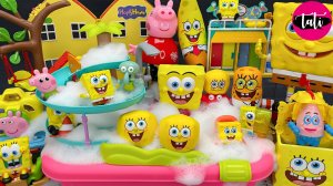 Спанч Боб. Залипательное видео для детей. Распаковка. Игрушки, куклы, машинки. ASMR АСМР