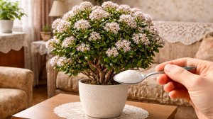 Денежное дерево цветёт постоянно после такой простой подкормки