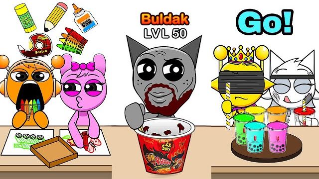 40 SPRUNKI OC ОДНИМ КЛИКОМ! Полная музыкальная компиляция в Incredibox РЕАКЦИЯ