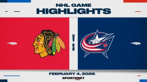 05.02.2026 | ОБЗОР МАТЧА | Коламбус Блю Джекетс - Чикаго Блэкхоукс | Highlights
