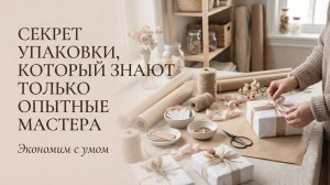 Как красиво упаковать подарок ручной работы #мастеркласс #упаковкаподарка