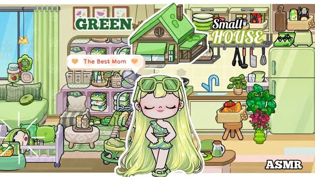 AVATAR WORLD БЕСПЛАТНАЯ МАЛЕНЬКАЯ ЗЕЛЕНАЯ КВАРТИРА! МИЛЫЙ ДОМИК В ИГРЕ ИНСТРУКЦИЯ РЕАКЦИЯ