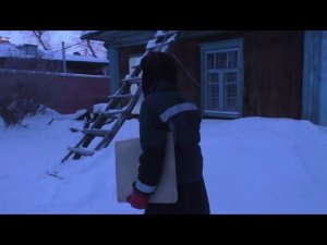 Утро.  Приготовление к миссии возле трассы в мороз. 09. 01. 2026