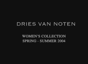 Показ женской коллекции Dries Van Noten весна-лето 2004
