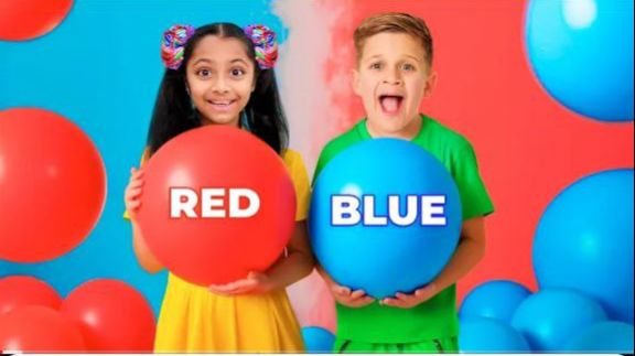 Девочки vs Мальчики Челлендж - Красные против Синих