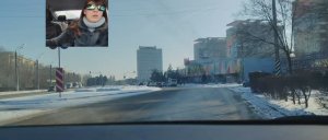 Поездка по Волжскому. Проезд круговых перекрестков, повороты