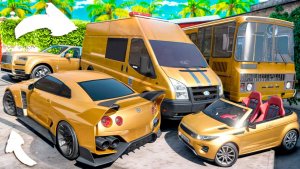 Угнал кучу золотых чит тачек у мажора в GTA 5! Битва воров в ГТА 5 Онлайн!