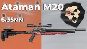 Пневматическая винтовка Ataman M20 650 Ultra-C 6.35 мм (алюминий, редуктор, под полнотел, красный)