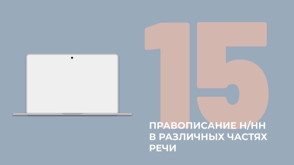 15 задание ЕГЭ. Написание Н и НН в различных частях речи.
