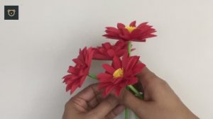 Красивые бумажные цветы на 14 февраля — лёгкий букетик для любимых 🌸