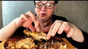 Вместо КРЫЛЫШЕК -ХРЕБТЫ/А  что вкусно и их можно много!!!ЕМ И ХУДЕЮ/МУКБАНГ