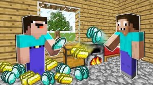 ПРО ГОВОРИТ НУБУ ТОЛЬКО ДА 24 ЧАСА В МАЙНКРАФТ ! НУБИК И ТРОЛЛИНГ ЛОВУШКА MINECRAFT Дак Плей