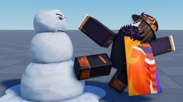 ⛄Как ударить снеговика...?⛄