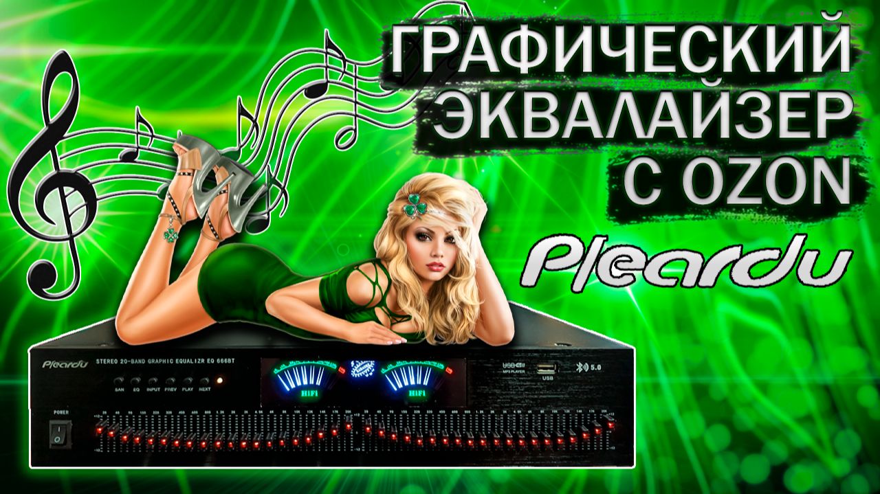 Китайский графический эквалайзер Pleardu 20-BAND GRAPHIC EQUALIZER EQ 666BT с Ozon