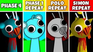INCRDIBOX SPRUNKI: ФАЗА 1, POLO, SIMON 🔁 ПОВТОР ПОСЛЕ ФАЗЫ 4! 🔄🌀
