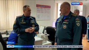 Глава КБР Казбек Коков и Александр Куренков проинспектировали подразделения МЧС в КБР