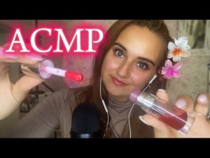 АСМР Болталка близкий шёпот, таппинг по стеклу