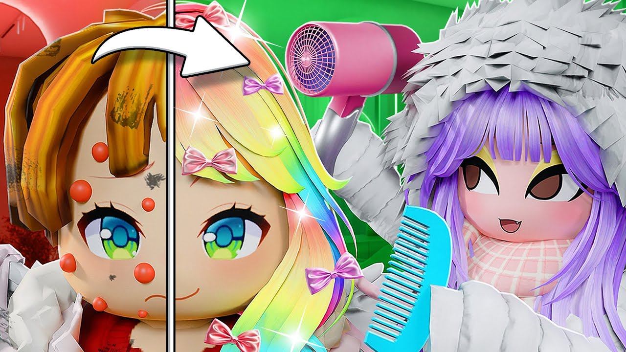 САЛОН КРАСОТЫ В РОБЛОКСЕ! Roblox Ugly to HOT смотреть онлайн