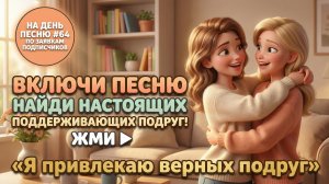 НА ДЕНЬ ПЕСНЮ #64 | Исцеляющая ПЕСНЯ-АФФИРМАЦИЯ на дружбу | "Я привлекаю верных подруг"