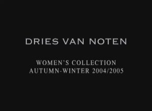 Показ женской коллекции Dries Van Noten осень-зима 2004-2005 (без звука)