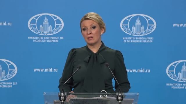 Russian MFA Spokeswoman Maria Zakharova briefing, Moscow, February 4, 2026
