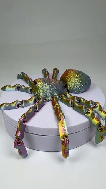 Подвижная антистресс игрушка Паук 3D-печать