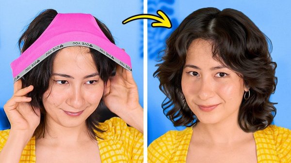 ♀️ ПРИЧЁСКИ и КРУТЫЕ ЛАЙФХАКИ МАКИЯЖА за 60 СЕКУНД  ?