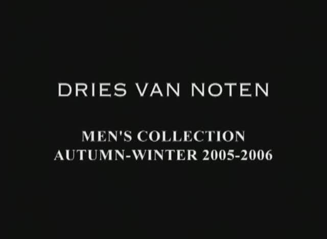 Показ мужской коллекции Dries Van Noten осень-зима 2005-2006 (без звука)