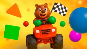 Машинки 🚙 и друзья  изучают Цифры 🌸 Цвета🙂 Развивающий Мультик для Малышей