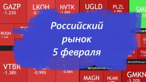 ⚡️5 февраля ► Коррекций / Инфляция растет, рынок падает ► ЧТО С АКЦИЯМИ СЕГОДНЯ