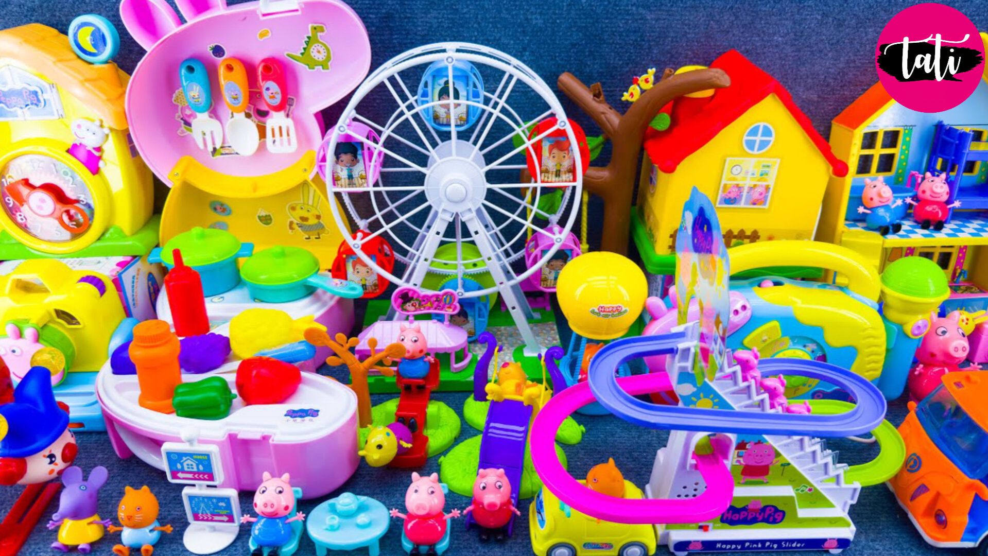 Свинка Пеппа. Залипательное видео для детей. Распаковка. Игрушки, куклы, машинки. ASMR АСМР смотреть онлайн