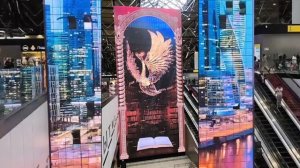 Красочный мир на экране. Аэропорт, где живут сказки. #путешествия #отдых #аэропорт