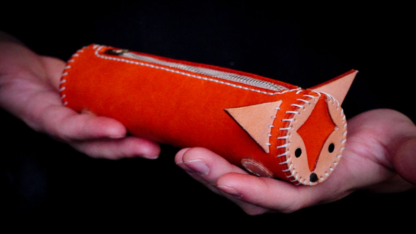 Пенал из кожи своими руками