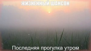 ПЕСНИ ДЛЯ ДУШИ|Последняя прогулка утром|ЖИЗНЕННЫЙ ШАНСОН