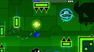 прошëл первые 3 уровня в geometry dash breeze!  (играю без голоса и я проиграл один раз)