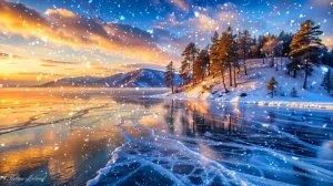 ❄️ ОЧЕНЬ КРАСИВАЯ УСПОКАИВАЮЩАЯ МУЗЫКА ДЛЯ СНА 🎵 РАССЛАБЛЯЮЩАЯ МУЗЫКА ДЛЯ ДУШИ НА ЗАМЕРЗШЕМ ОЗЕРЕ