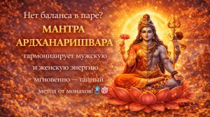 Мантра Ардханаришвара: Восстановить Гармонию в Паре, Баланс Энергий? Тайная Практика от Монахов ♂️♀️