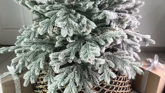 Разборная корзина для декорирования основания ёлки ЛОВУШКА ДЛЯ ЧУДЕС, джут, 29х87 см, 14422