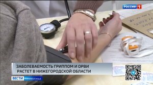 В Нижегородской области продолжает расти заболеваемость гриппом и ОРВИ