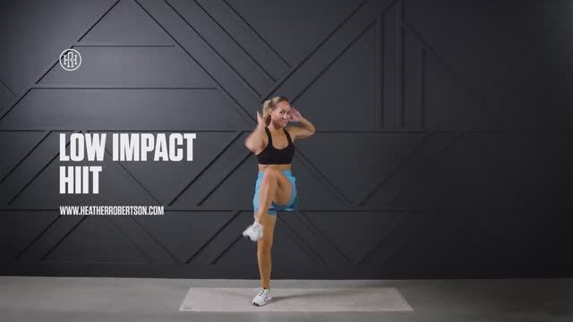 25MIN Low Impact HIIT Workout (No Equipment & No Jumping) - Heather Robertson смотреть онлайн