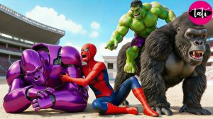 Человек паук побеждает в легендарном чемпионате по гонкам в Кинг Конге | Эпическом соревновании