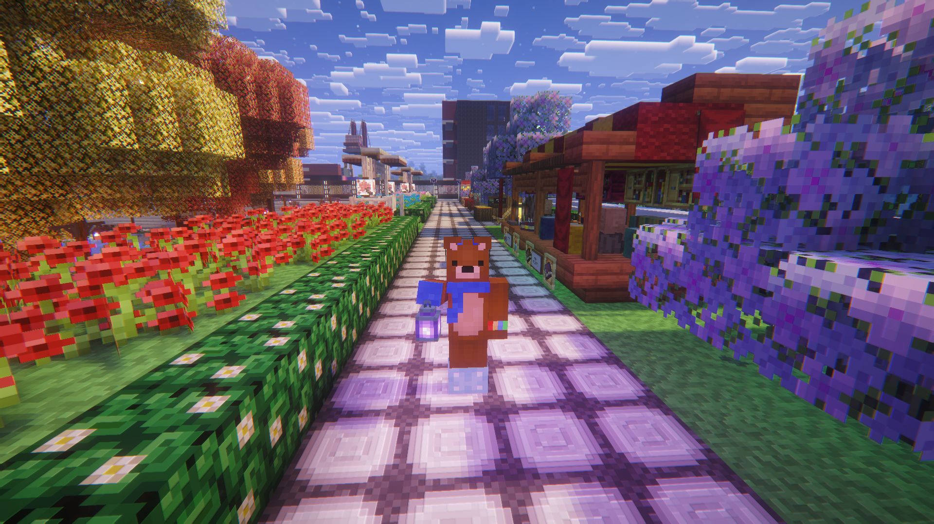 Minecraft мод FreshCraft. Проект строительства города #18 (Модный квартал №1)