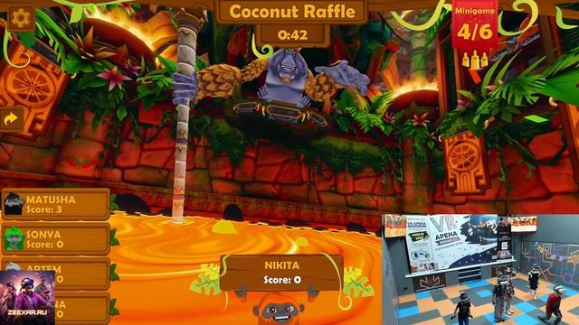 Запись стрима от 04.02.2026 г. / Командная VR игра / VR Аркада «Обезьянье Безумие» / 6 Игроков