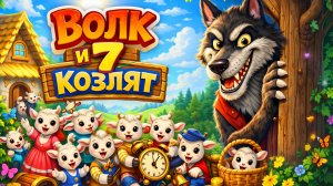 СКАЗКА ДЛЯ ДЕТЕЙ! | ВОЛК и СЕМЕРО КОЗЛЯТ!
