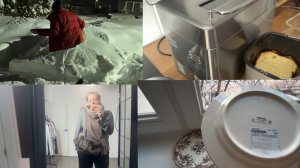 Дача, снег принёс ущерб🥺, готовим, едим😁 и покупочки!🏠♥️