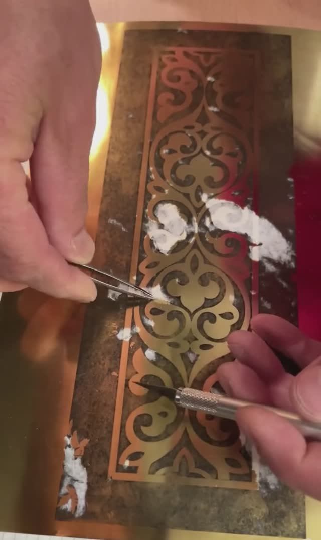 Как перенести рисунок на металл.